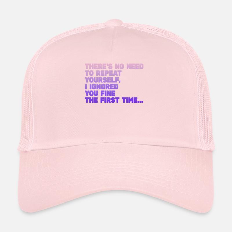 Il n’est pas nécessaire de se répéter Casquette trucker 