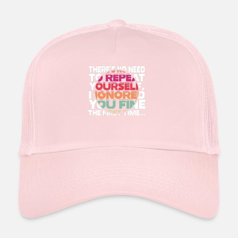 Il n’est pas nécessaire de se répéter Casquette trucker 