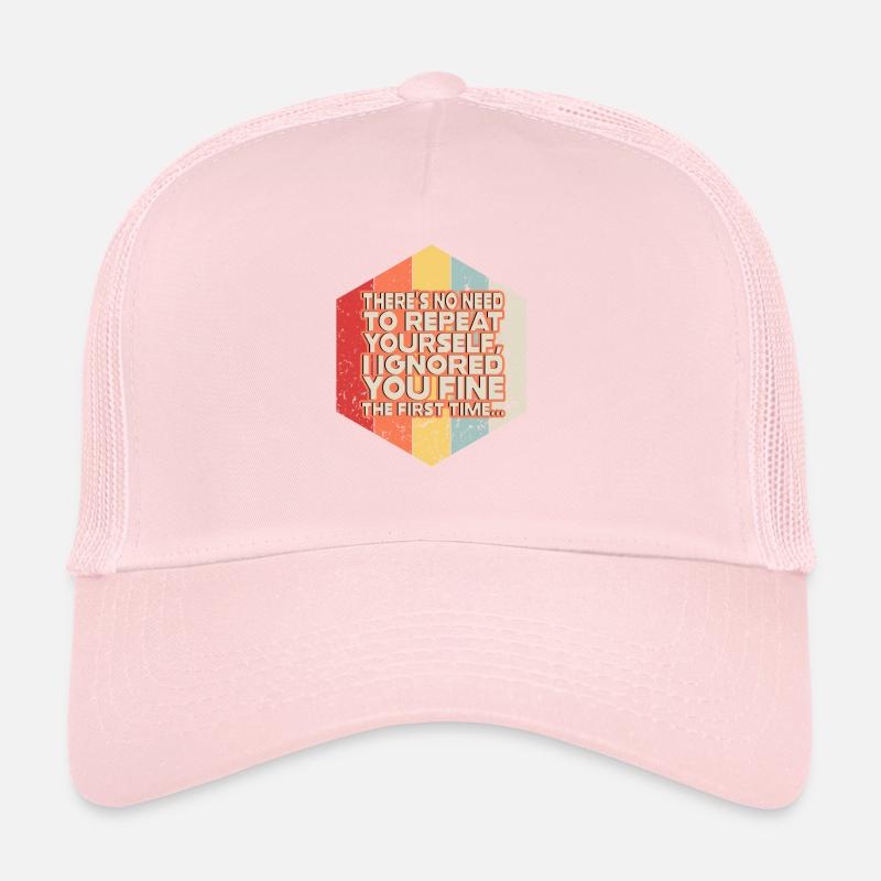 Il n’est pas nécessaire de se répéter Casquette trucker 