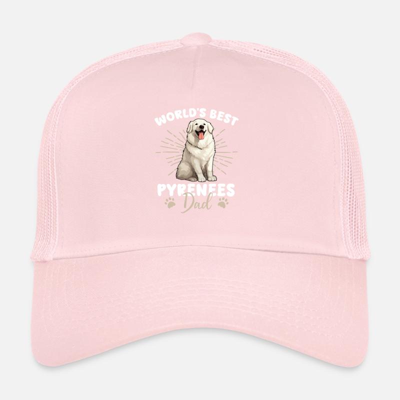 Pyrenean Mountain Dog Great Pyrenees Dad Trucker Cap