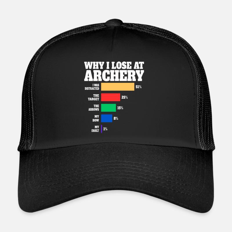 Tir à l'Arc Archer Humour Tir À L'Arc Casquette trucker 