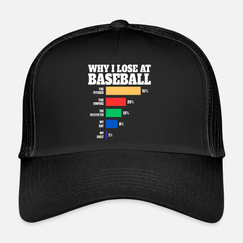 Baseballspieler Humor Baseball Trucker Cap