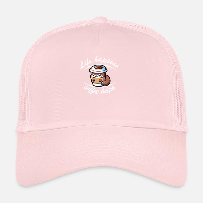 Lustiger Kaffee Spruch mit süßen Otter Arbeit Trucker Cap