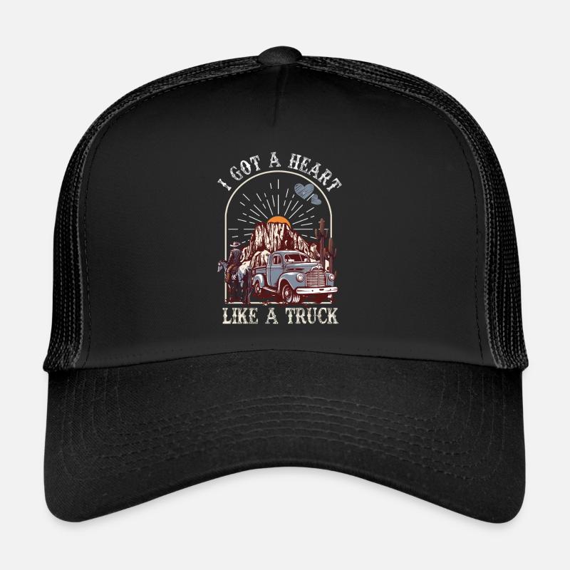 J’ai un cœur comme un camion Casquette trucker 