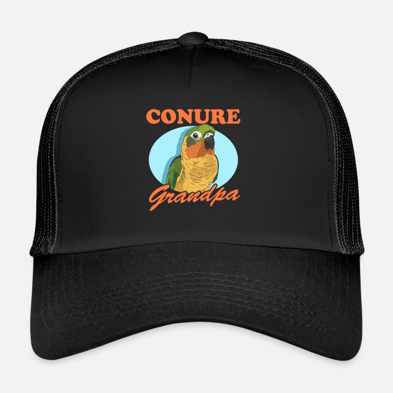 Conure Grandpa Parrots Conures Gift Trucker Cap