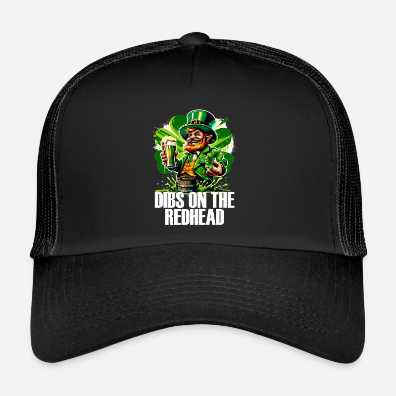 Saint-Patrick Shamrock Dibs On The Redhead Casquette trucker 