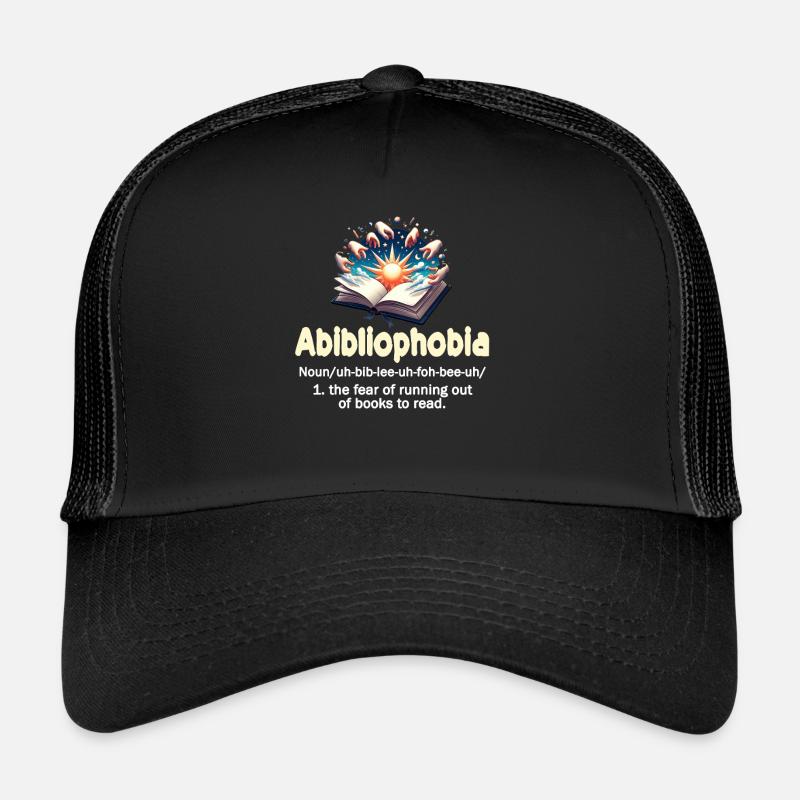 Abibliophobie Bücherwurm Lesebücher Trucker Cap