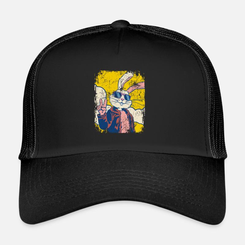 Cool lapin de Pâques - Oeuf de Pâques - Cadeau Casquette trucker 