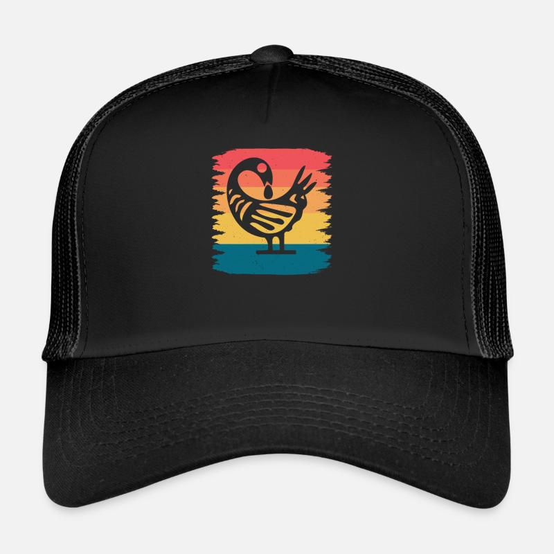 Sankofa Symbol Adinkra Ghana Black Trucker Cap