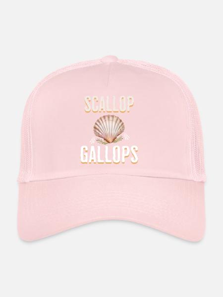 Humor Scallop Gallops Meme - Trucker Cap - pale pink - Front