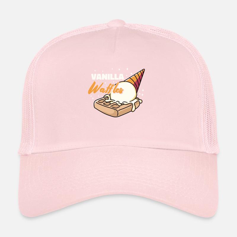Vanilla Waffles Syrup Breakfast Waffles Trucker Cap