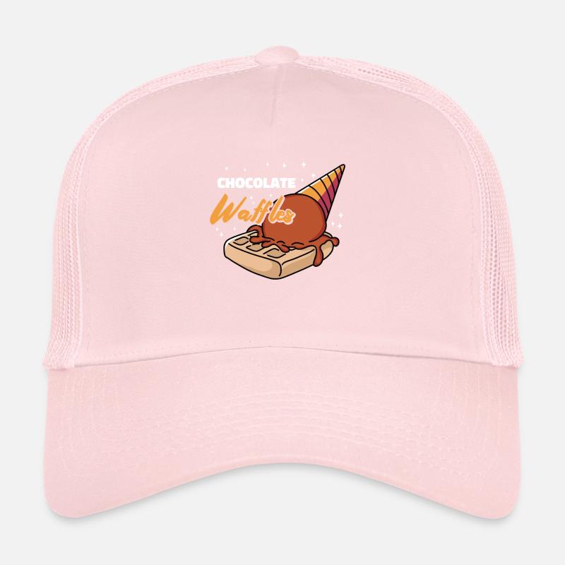Chocolate Waffles Syrup Breakfast Waffles Trucker Cap