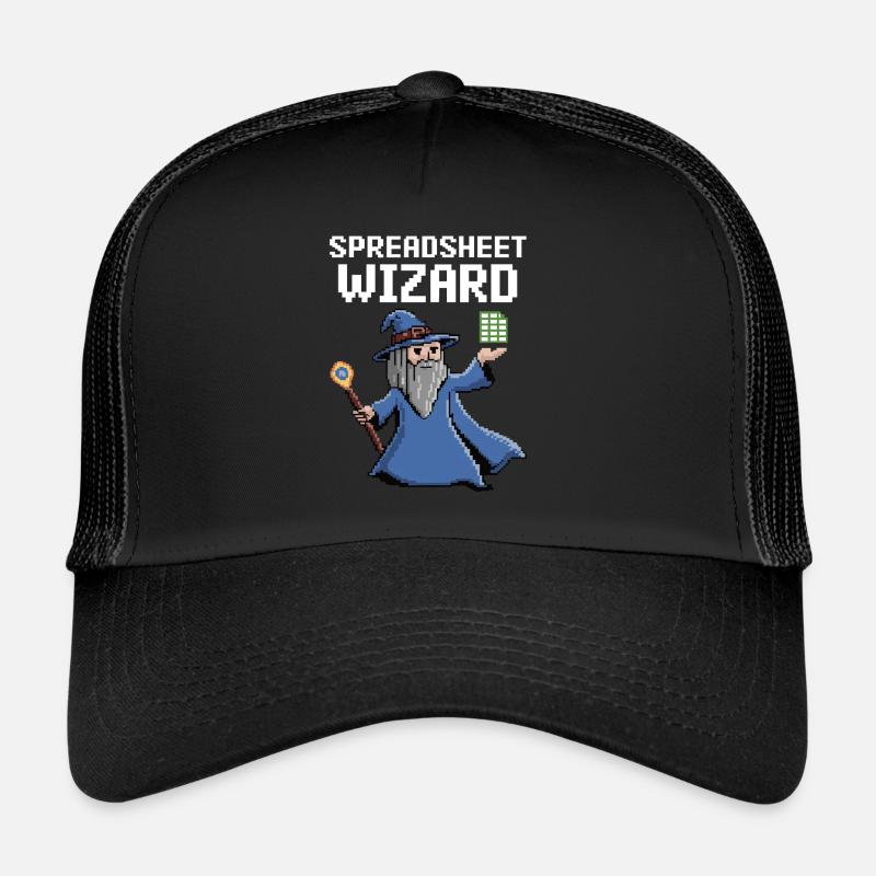 Spreadsheet Wizard Funny Controller Accountant Trucker Cap