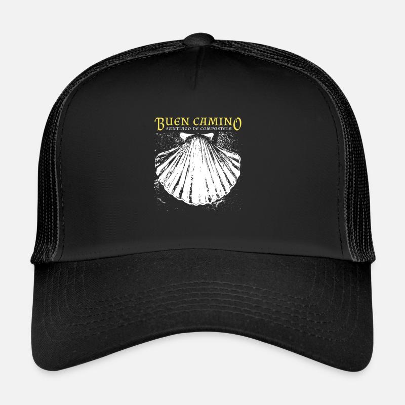 Buen Camino, coquille Saint-Jacques-de-Compostelle Casquette trucker 