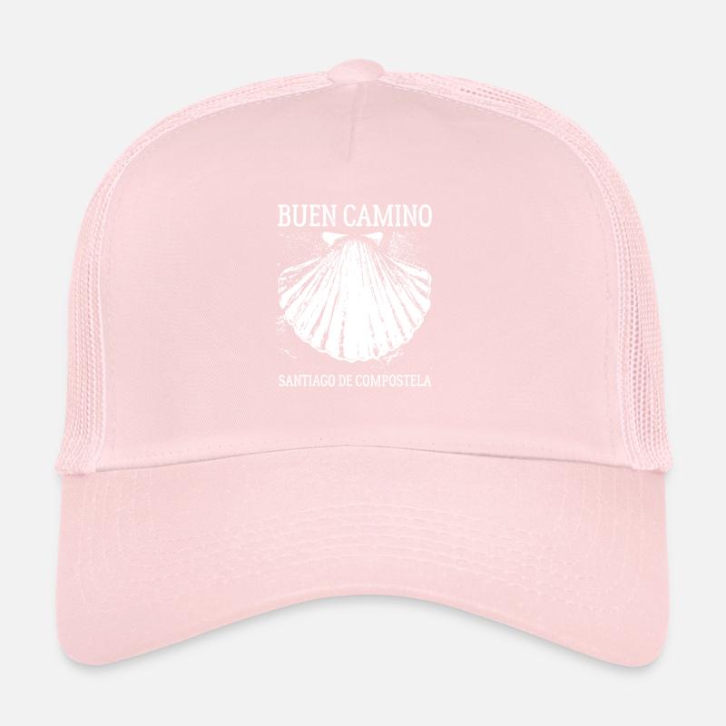 Buen Camino, coquille Saint-Jacques-de-Compostelle Casquette trucker 
