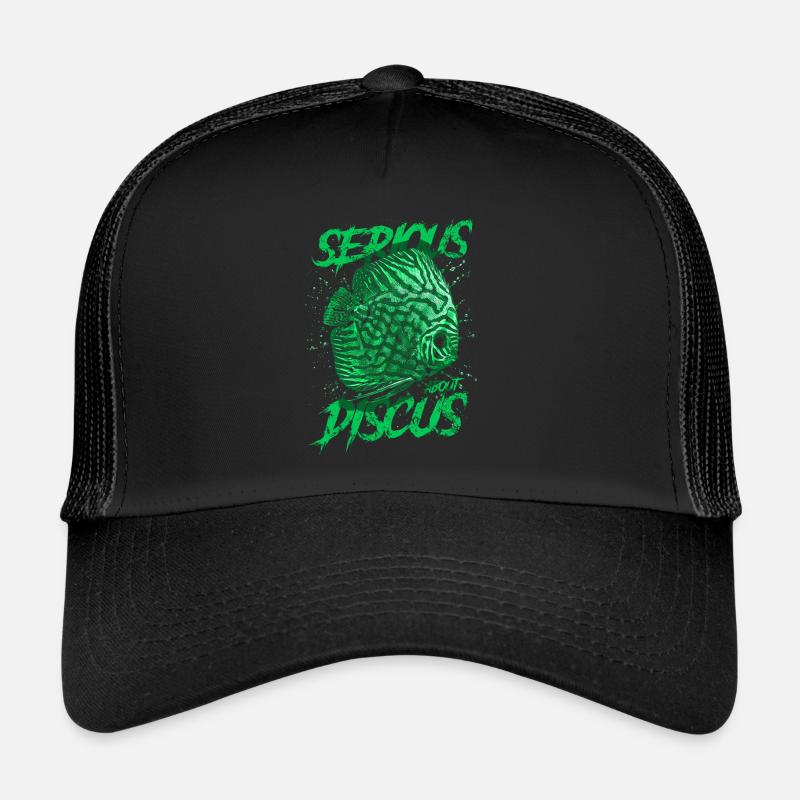 Ernsthaft über Diskusfischhalter Aquarianer Trucker Cap