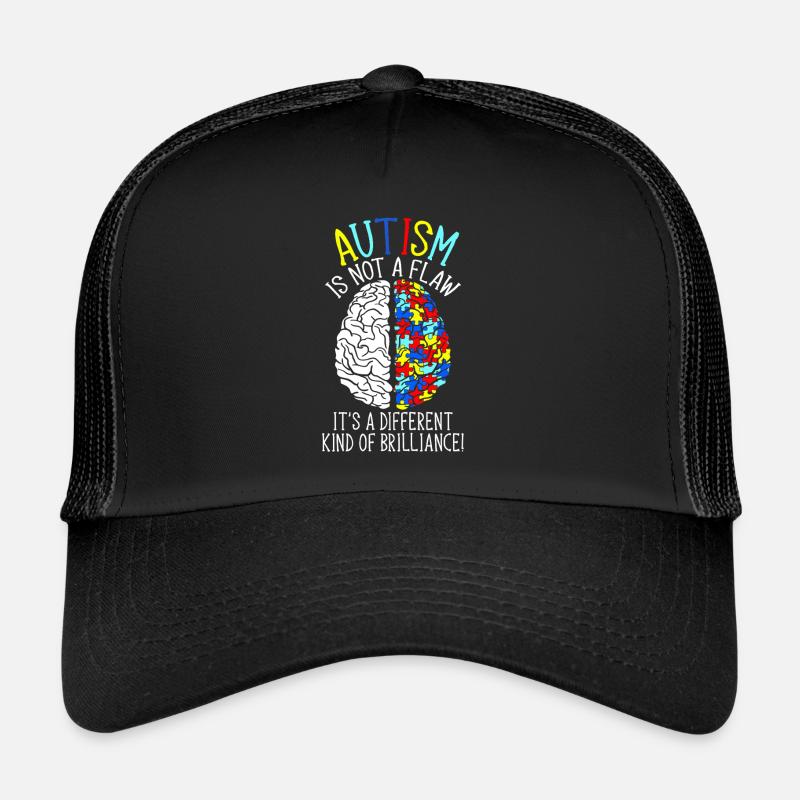 Autisme autiste - Un autre type de brillance Casquette trucker 