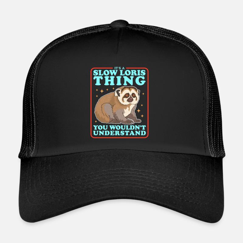 Slow Lorises Funny Slow Lorises Gift Trucker Cap