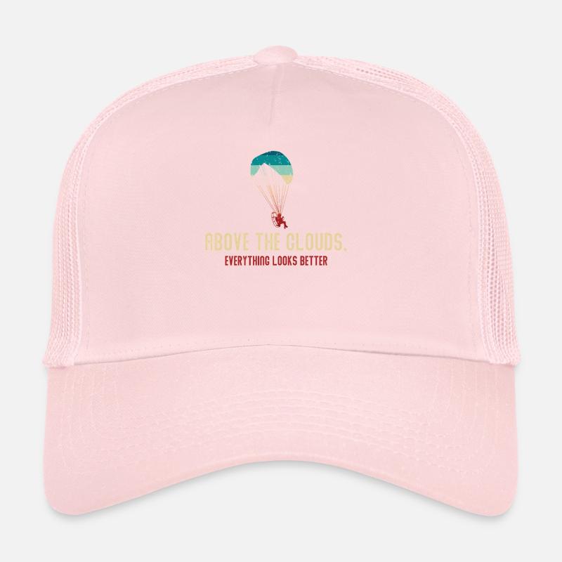 Au-dessus des nuages Passionné de paramoteur Casquette trucker 
