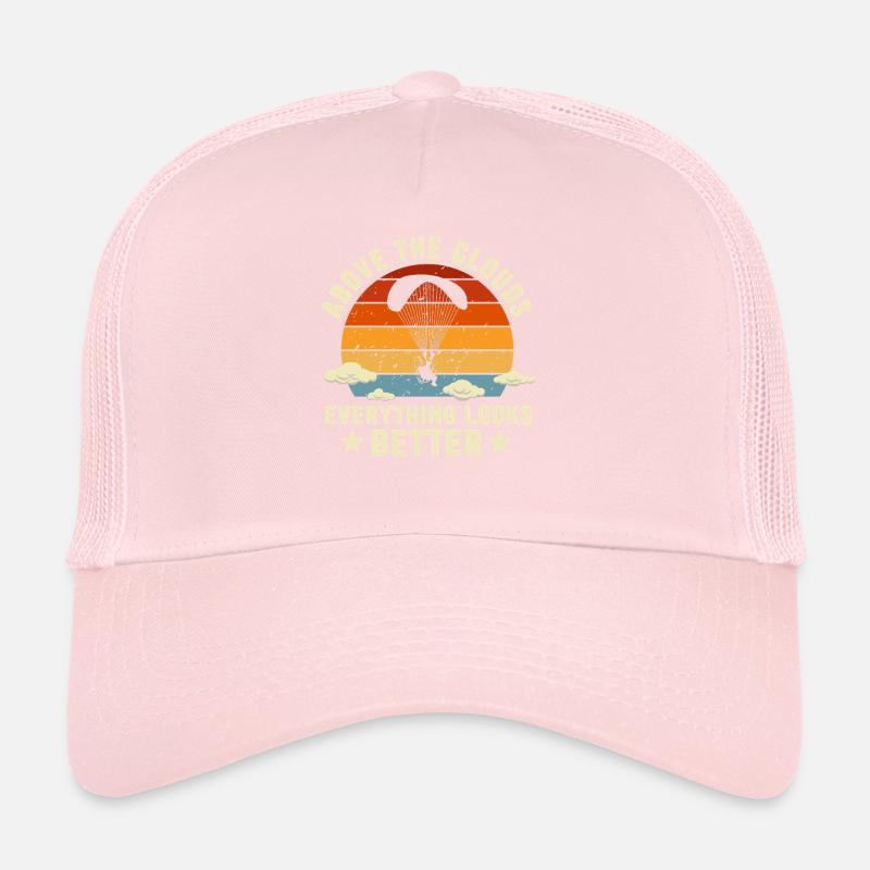 Au-dessus des nuages Passionné de paramoteur Casquette trucker 