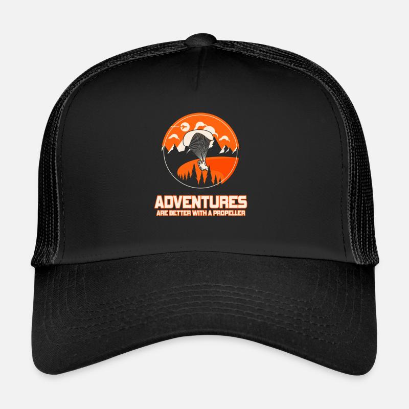 Abenteuer sind besser mit einem Propeller Trucker Cap