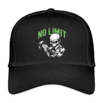 Entraînement de musculation du crâne et No Limit - Casquette trucker  - noir/noir - Devant