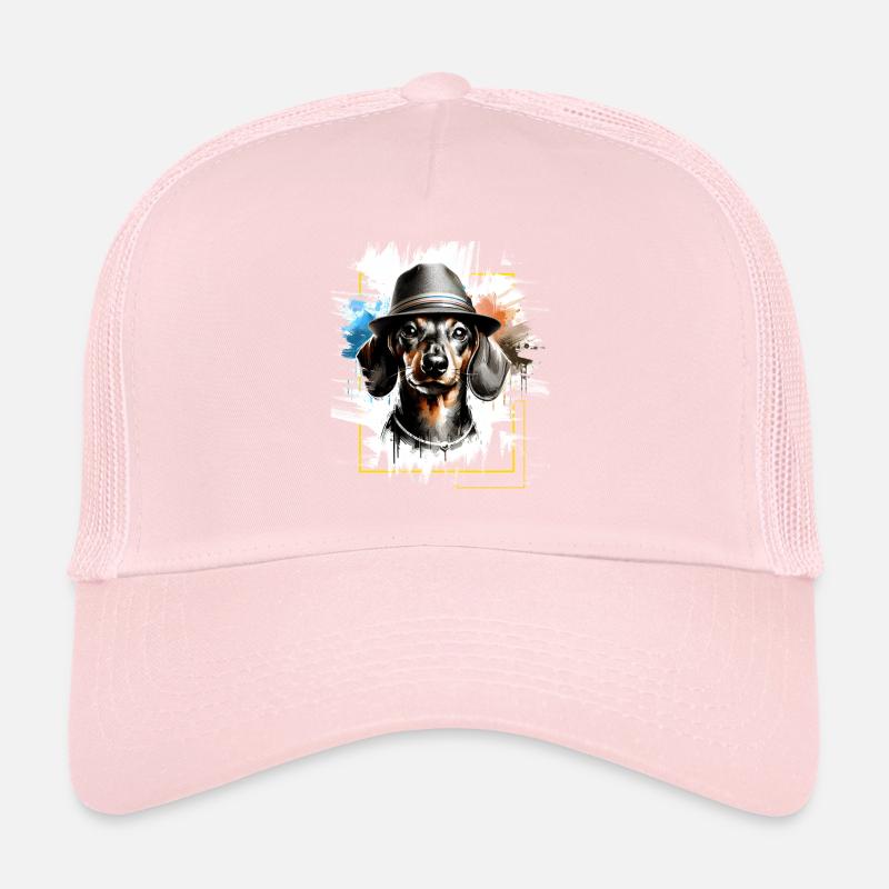 Dackel Sonnenbrille - Tiermotiv Kunst Tier Dackel Trucker Cap