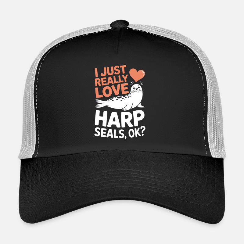 Robben Spruch Seehund Lustige Sattelrobbe Geschenk Trucker Cap