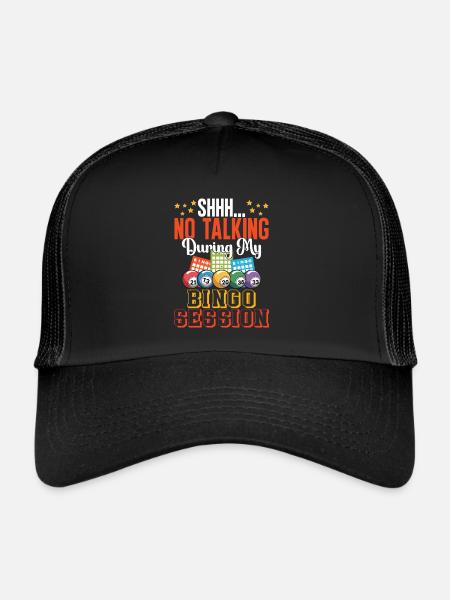Bingo Fun Gift Bingo Lover - Trucker Cap - black/black - Front
