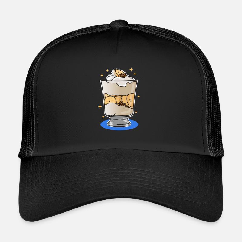Pudding à la banane Cadeaux de pudding à la banane Casquette trucker 