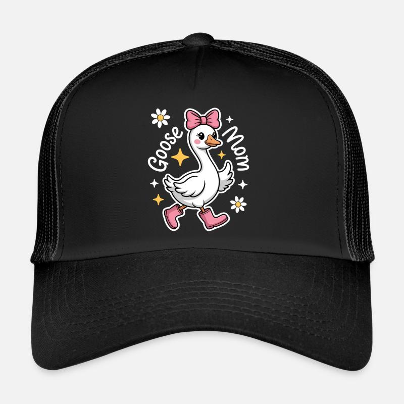 Goose Saying Mom Geese Funny Goose Gift Trucker Cap