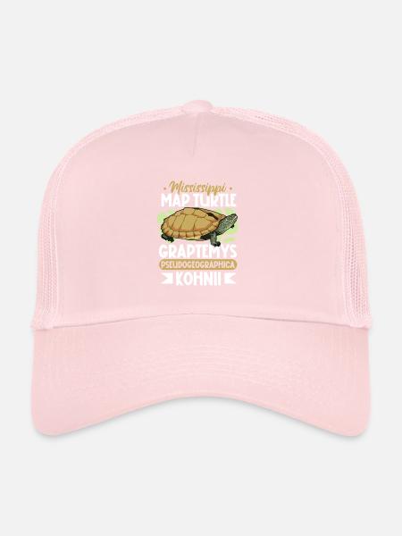 Tortue muette du Mississippi - Casquette trucker  - rose pâle - Devant