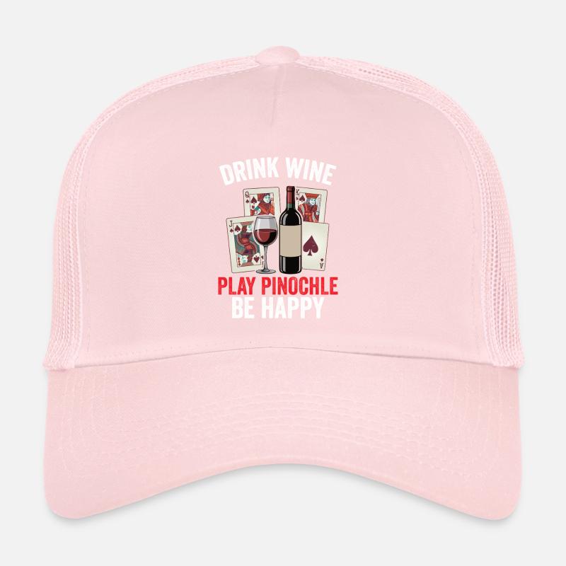 Pinochle Design Binokel Karten Spieleabend Trucker Cap