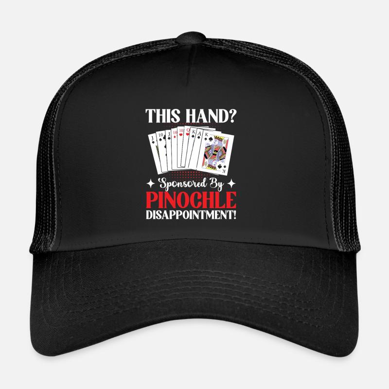 Pinochle Champion présente une soirée de jeu parfaite Casquette trucker 