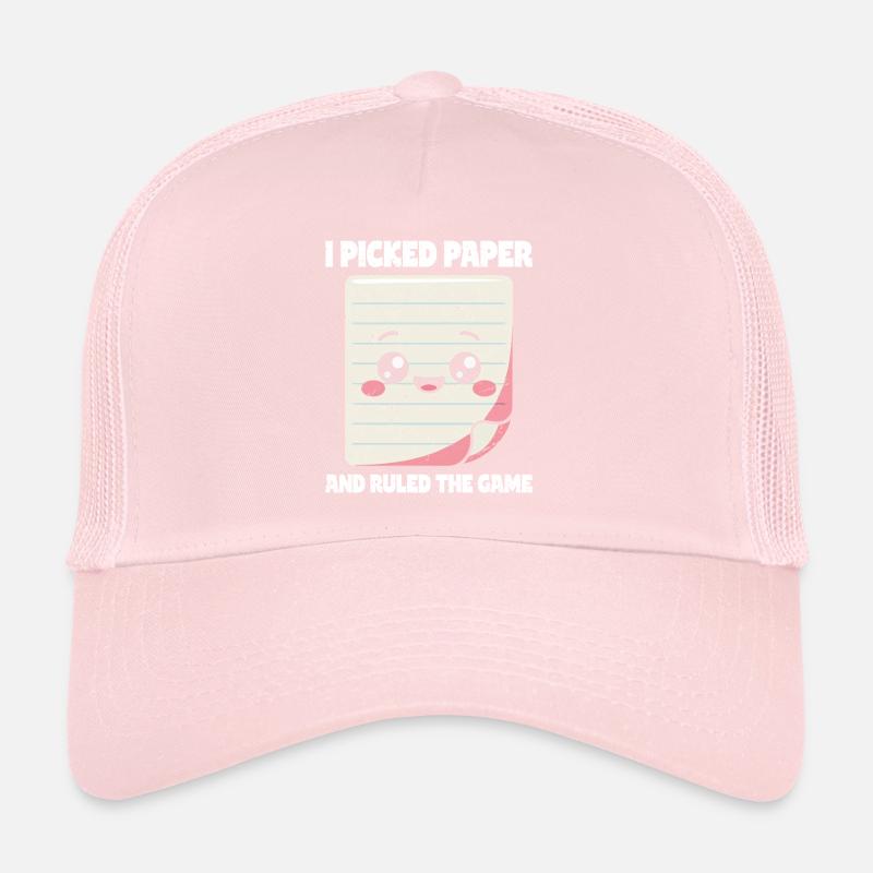 Pick Paper Rules The Game - Ciseaux Pierre Papier Casquette trucker 
