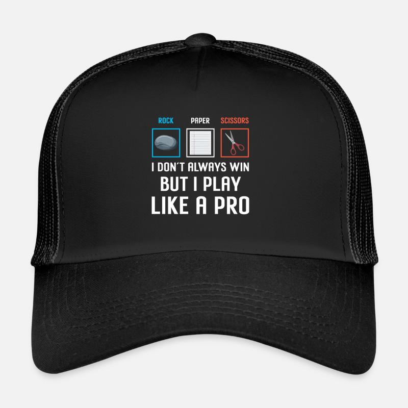 Ciseaux Papier Pierre Professionnel Gagnant Casquette trucker 