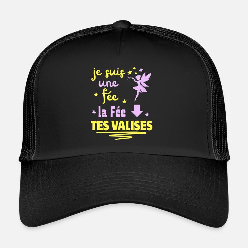 je suis une fée la fée tes VALISES Casquette trucker 