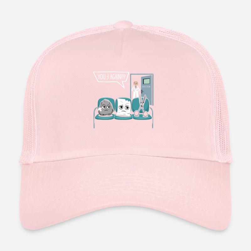 Médecin Infirmière Ciseaux Papier de pierre Casquette trucker 