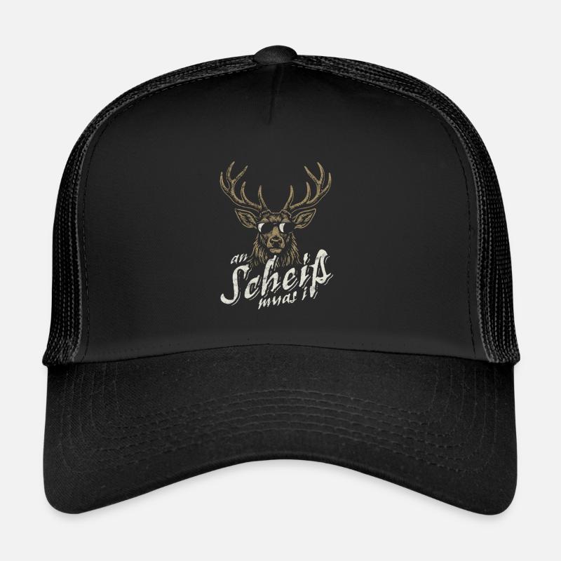 Cooler Hirsch - An Scheiß muas i - Bier & Gaudi Trucker Cap