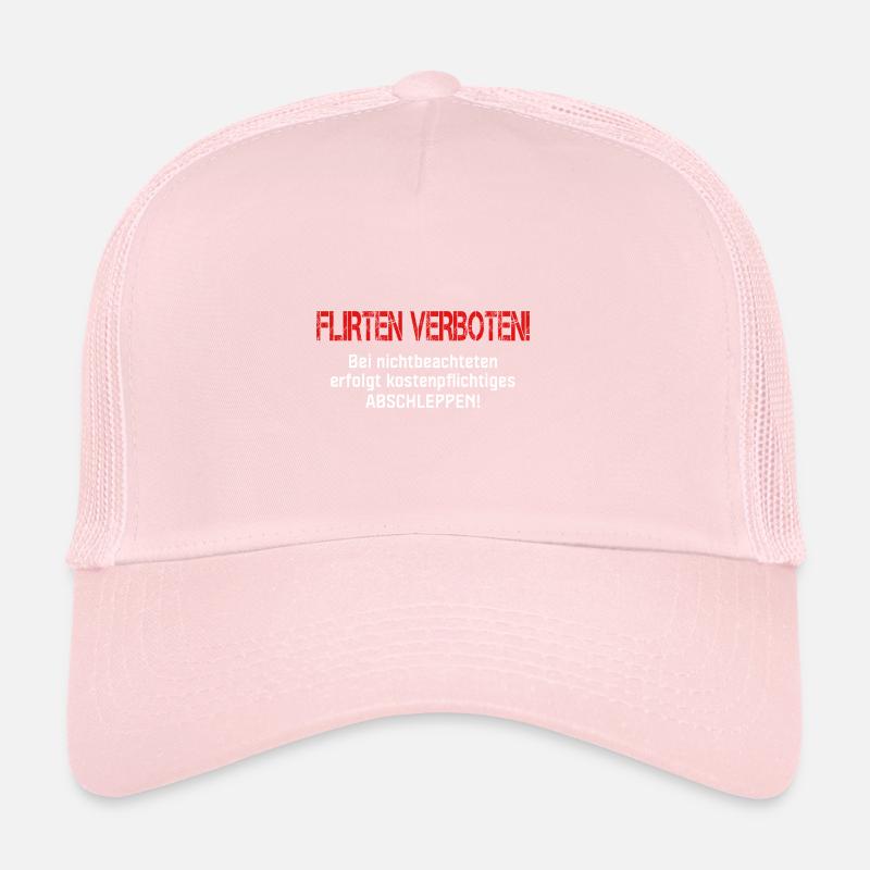 Flirt interdit aux célibataires Casquette trucker 