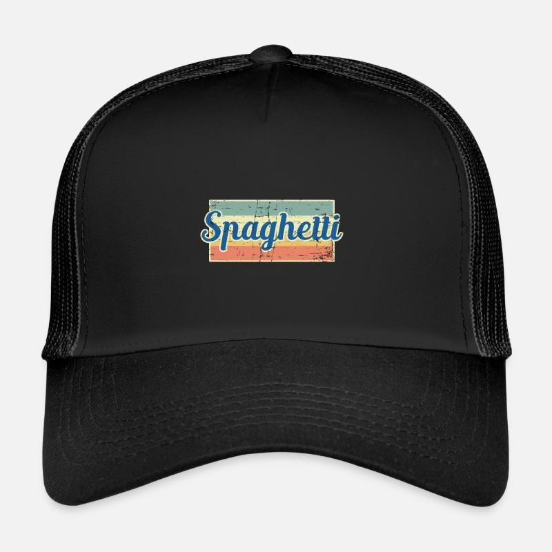 Spaghetti - Trucker Cap - Schwarz/Schwarz
