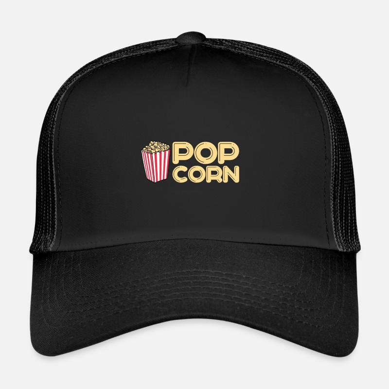 Popcorn - Trucker Cap - Schwarz/Schwarz