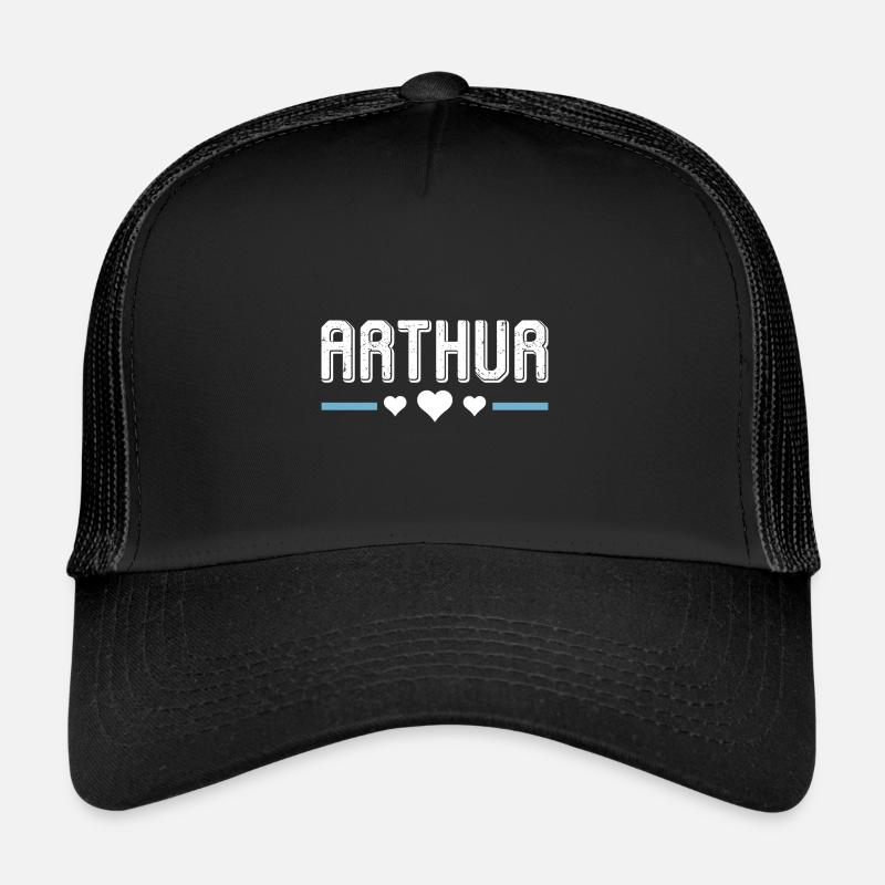 Arthur - Casquette trucker  - noir/noir