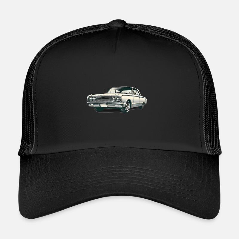 Classic Car Vintage Design Tee Trucker Cap