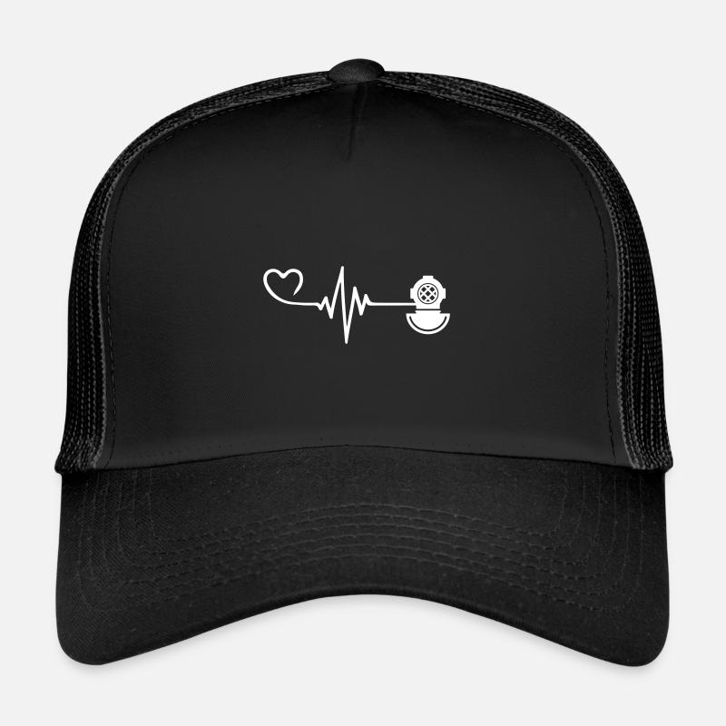 Apnée Plongée Pulse Heart Casquette trucker 