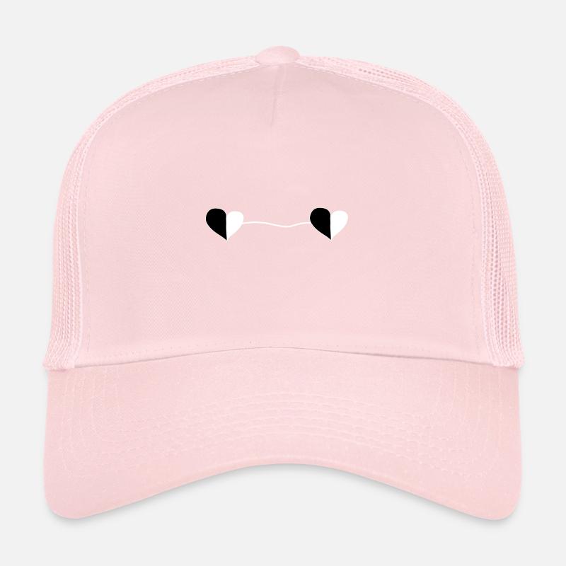 Two Hearts Line Trucker Cap