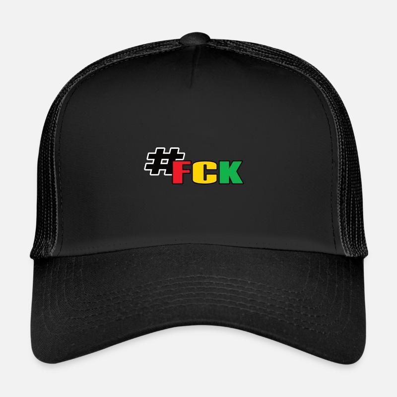 #FCK Rot Gelb Grün Geschenk Trucker Cap