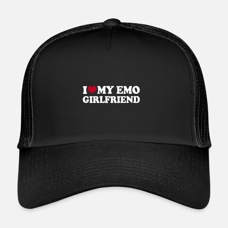 J’aime ma petite amie Emo Casquette trucker 