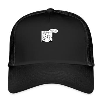 ohgod! pourquoi mon copain ne peut pas rapper?! - Casquette trucker  - noir/noir - Devant