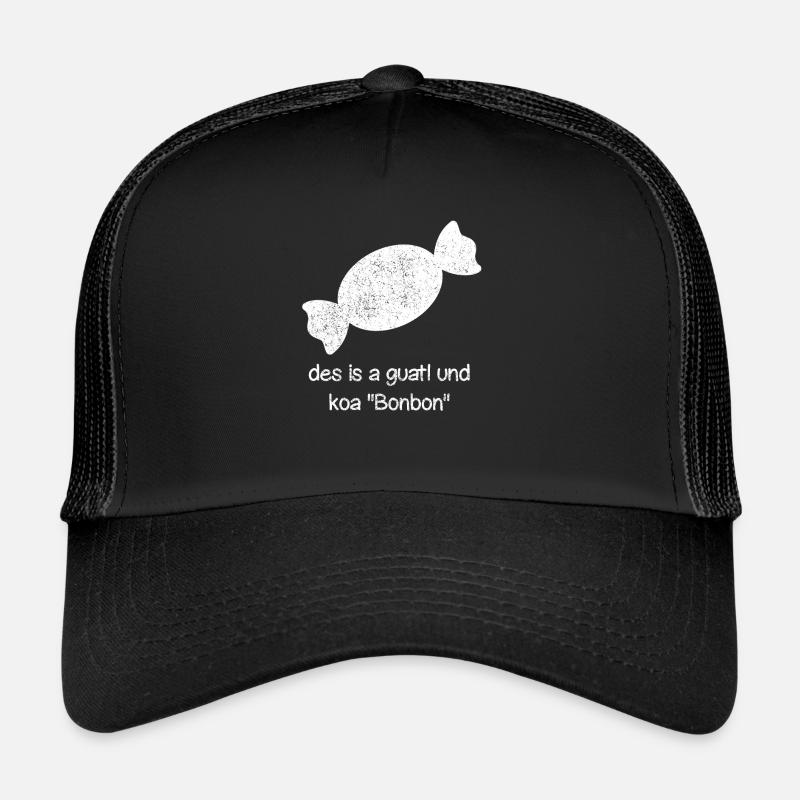 Bavière - Casquette trucker  - noir/noir